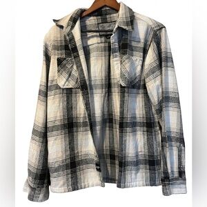 Brooklyn Cloth Black and White Plaid Button Down Shirt